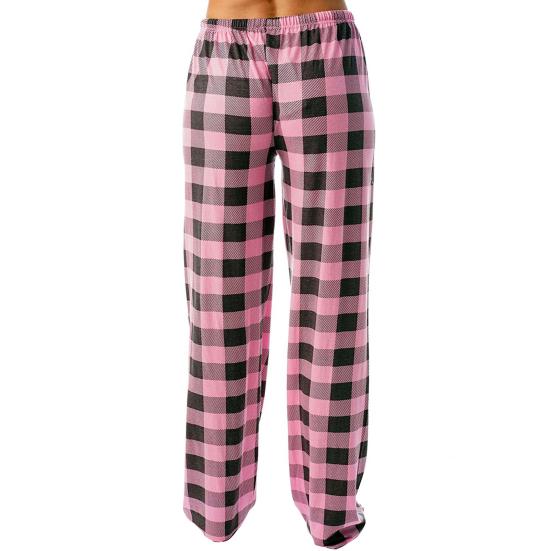 Women Pajama Pants Elastic Drawstring Waist Straight Wide Leg Casual Comfy Stretchy Sleep Bottoms Daily Wear