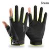 Sun Protection Fishing Gloves Anti-slip Cycling Gloves High Quality Ice Silk Halffinger  Men