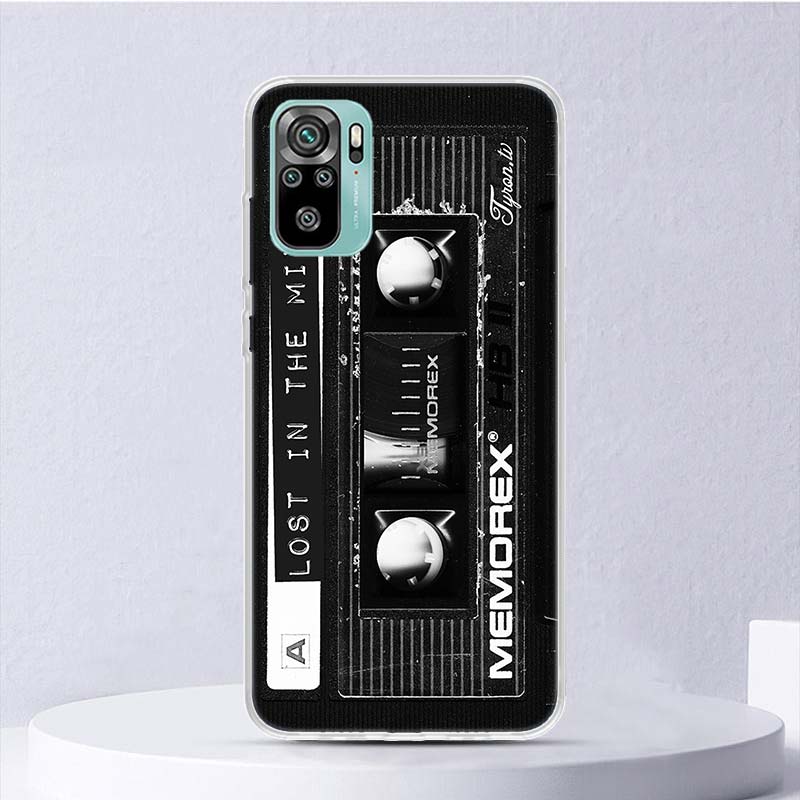 Vintage Magnetic Old Tape Cassette Soft Case For Xiaomi Redmi Note 14 13 12S 11S 10S 12 Pro Plus Phone Cover 11 10 11E 11T Note1