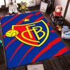 Tapete com Design de Logo do FCB: Tapete antiderrapante adequado para sofás de sala e quarto