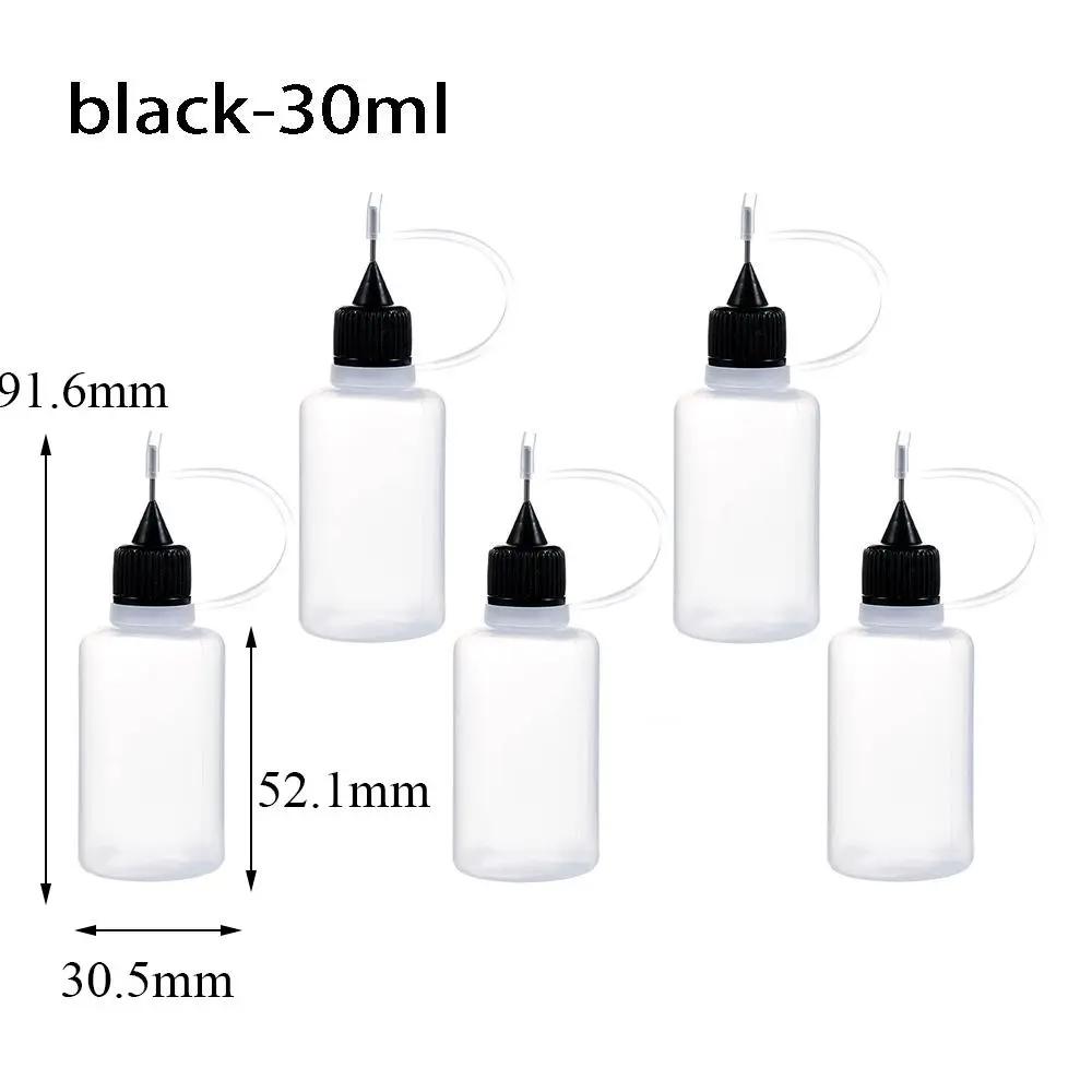 5/10/20/30/50/100ML Resuable Needle Tip Glue Applicator Plastic Bottle for Paper Quilling DIY Scrapbooking Paper Craft Tool