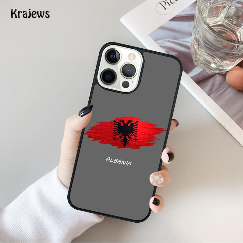 Albania flag Phone Case For iPhone 17 Air 16 15 14 Max Plus 11 12 13 Pro Max Phone Cover coque