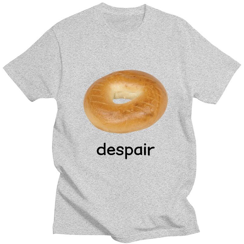 Despair Bagel Vtipné Meme Grafické Tričko Humor Móda Pánské Dámské Trička Pohodlné Čistá Bavlna Krátký Rukáv Ležérní Volné Streetwear
