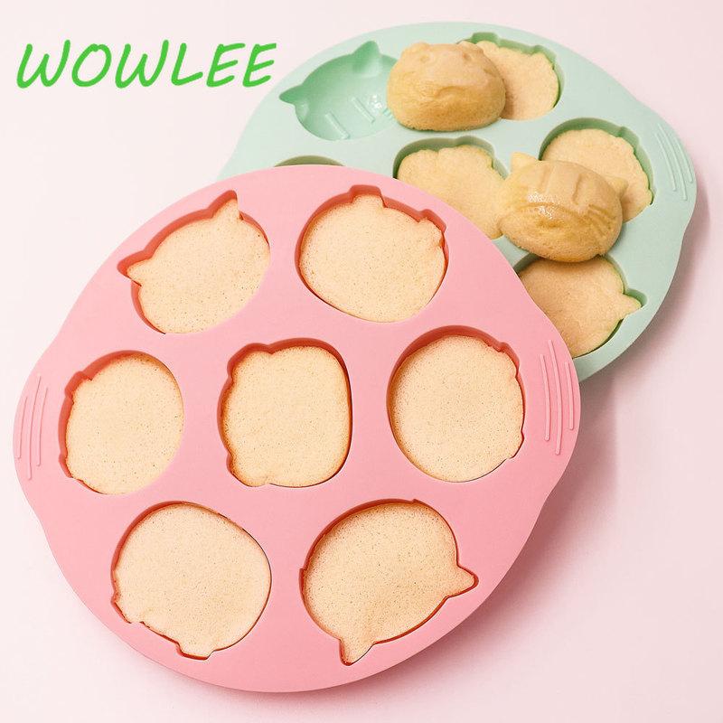 Silikon Yeniden Kullanılabilir Kek Kalıpları Jöle Pişirme Kalıbı Cupcake Yapıcı Muffin Kabı Mutfak Hamur İşleri Aleti