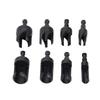 8 Pieces Wood Hole Drill Bits Carbon Steel Hex Shank Straight and Tapered Plug Cutter Set 14in
