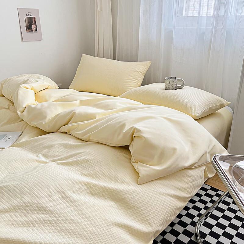 3pcs Duvet Set for Bedroom Apartment Student Dormitory for All Seasons Single Bed Double Bed (1pc Duvet Cover +2pcs Pillowcase)