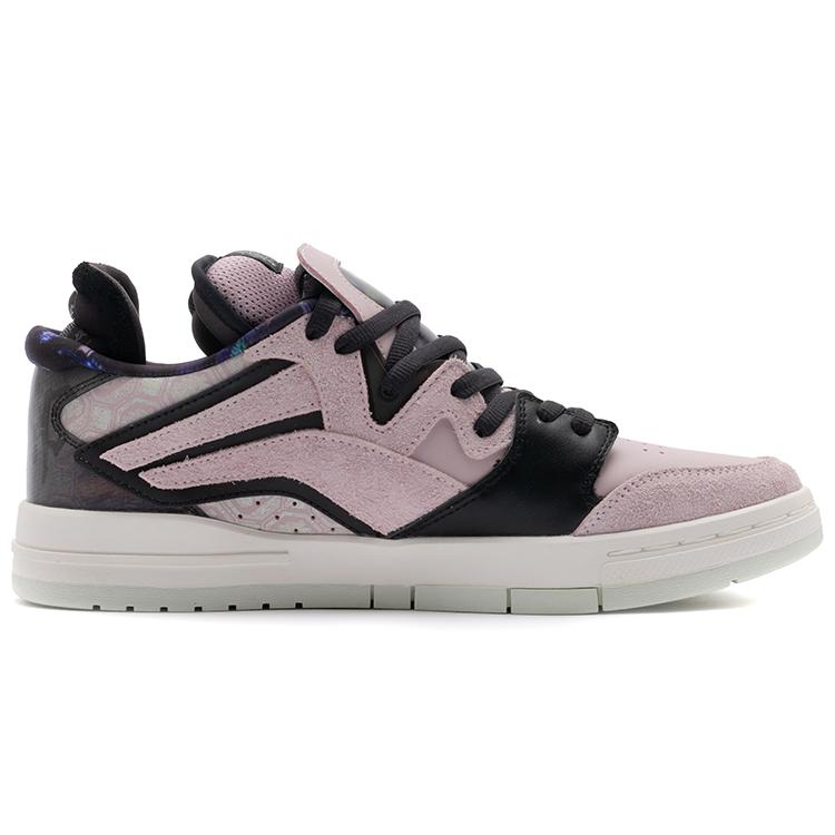 New LiNing Wave Pro Anti Slip And Wear Resistant Lightweight Low Top Skateboard Shoes Women's Black Pink AETR008-1
