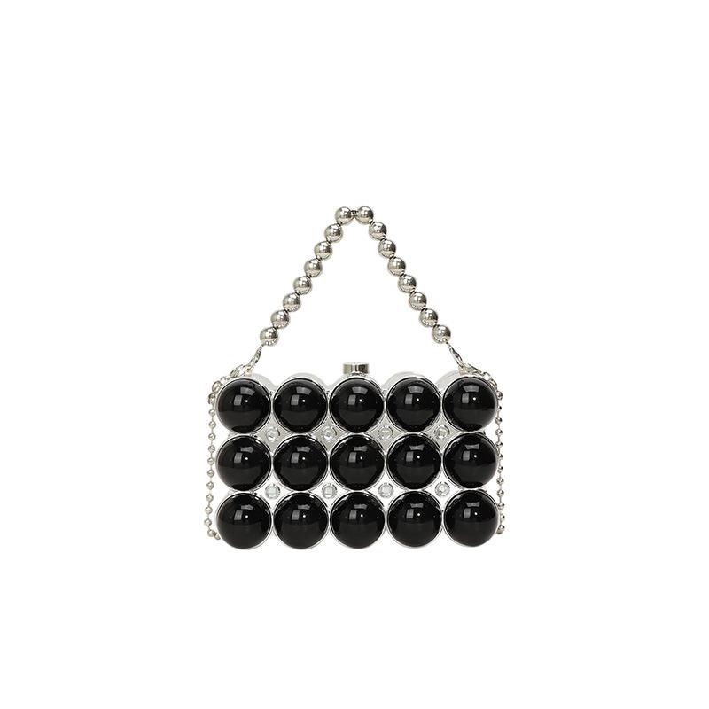 Acrylic egg box bag, European and American candy color dinner bag  new little fresh girl versatile chain bag