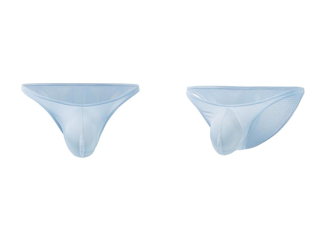 Men's Low-Waist Sexy Breathable Mesh Triangle Briefs Bikini E-091