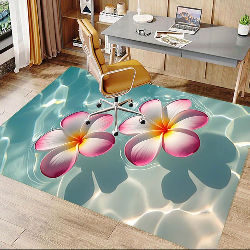 1 Stück Blumenwasser Extra Groß Rutschfester Teppich für Boden, Büro, Familie, Schlafzimmer, Studio Großer Teppich Innen Teppiche, Lebendige Farben