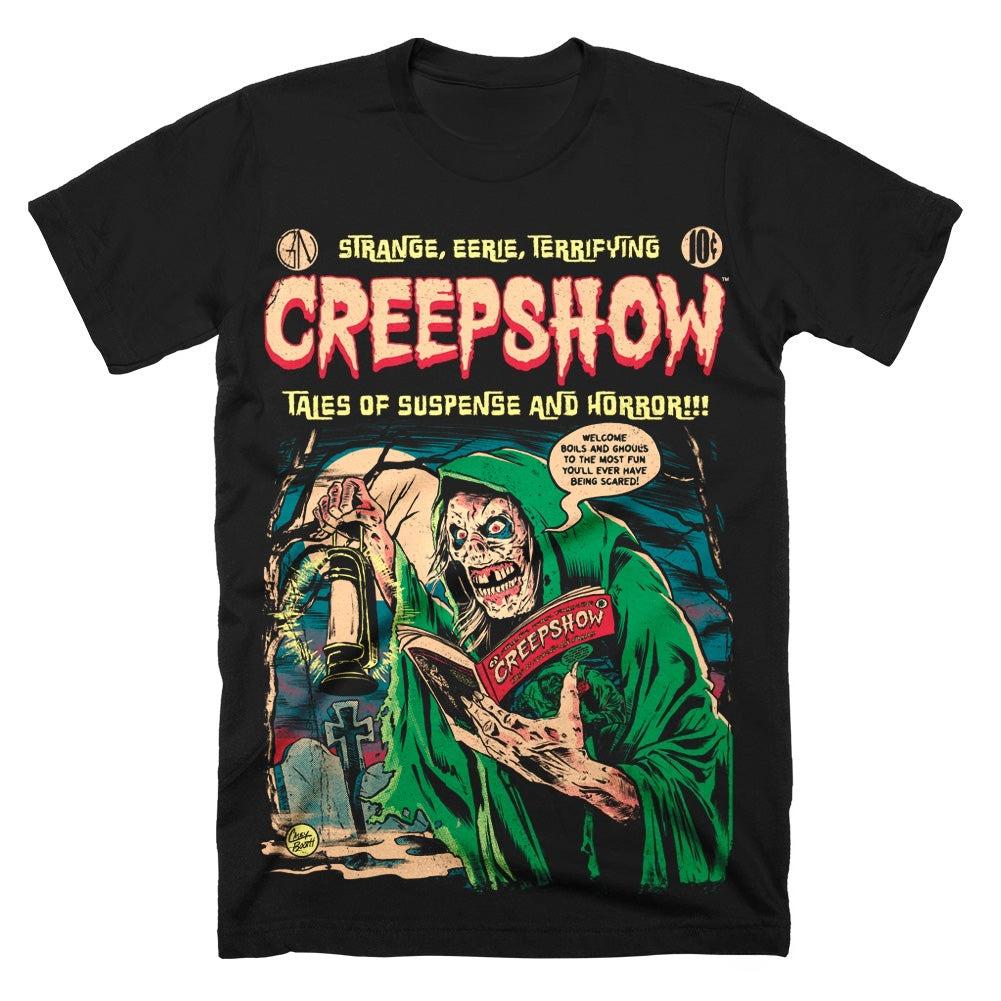 Creepshow TShirt Unisex Summer Retro Comic Horror Graphic Short Sleeve Oversized Streetwear Loose Fit Anthology Horror Fan Tee