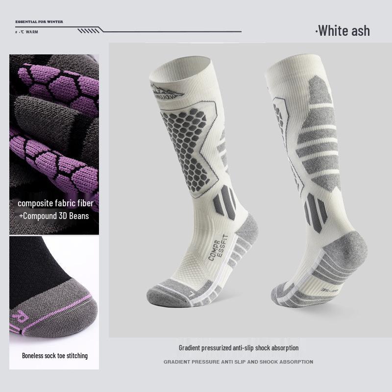 

Унисекс Термокомпрессионные лыжные носки - Нескользящие, Быстросохнущие, Дышащие и Влагоотводящие для Активного отдыха 40-44