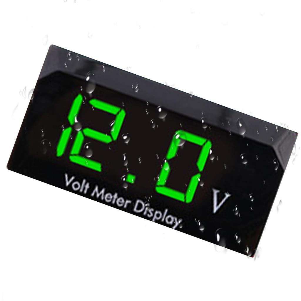 Auto Meter Voltmeter, Digital Voltmeter Gauge for Car | Digital Display Voltmeter Head Bracket