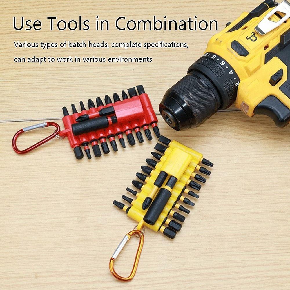 22Pcs Impact Resistant Hex Shank Bit S2 Alloy Steel Hardware Tool Set Daily Fastener Work