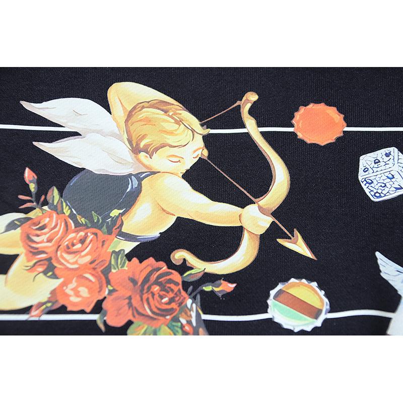 Off-White 2025 Autumn/Winter New Angel Sports Car Arrow Printed Hoodie Hoodie for Men and Women