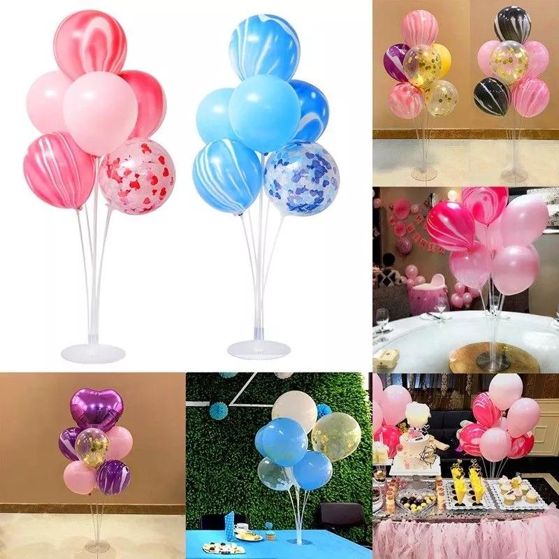 7/11Tubes Balloons Stand Holder Column Confetti Balloons Happy Birthday Air Ballon Kids Baby Shower Wedding Party Decorations