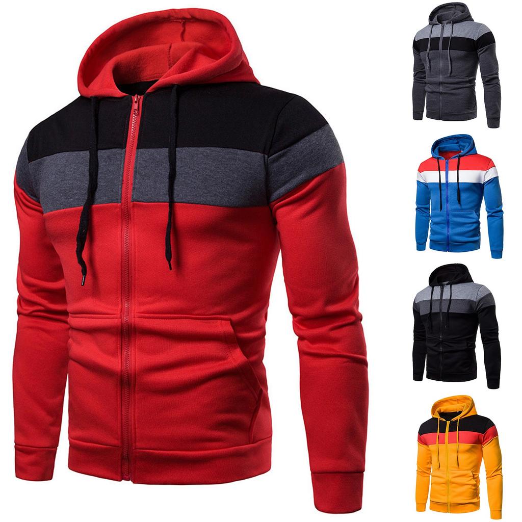 Three-piece Hooded Zipper Sweatshirt Fashion Trend Sports Leisure Fleece Sweatshirt