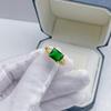 18K Gold-Plated Emerald Ring for Women – Elegant and Simple Fashion Jewelry