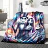1Pc Christmas Nightmare Before Christmas Blanket Soft Throw Blanket For Home Bedroom Bed Sofa Travel Office Solid Christmas Blanket