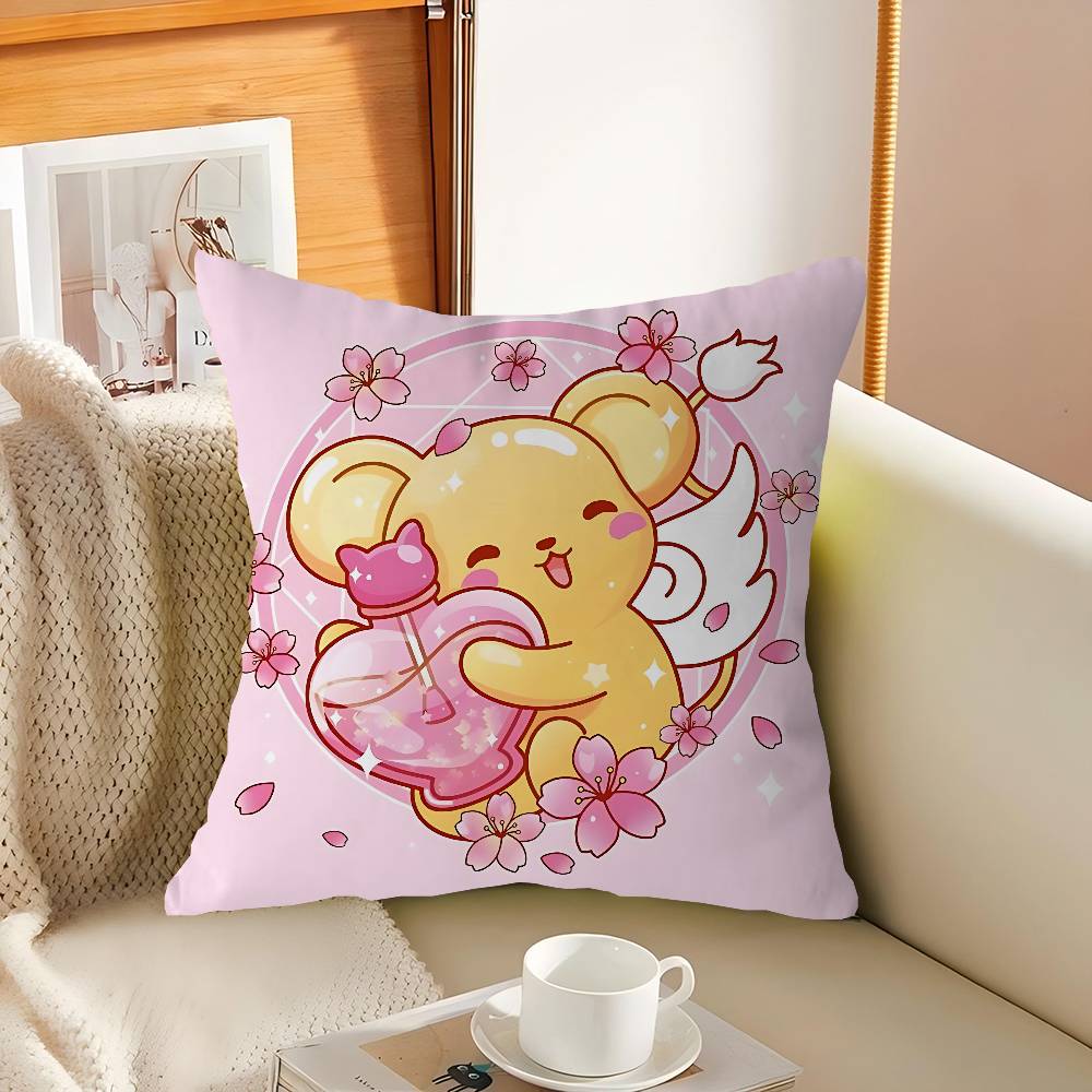 Мультяшная наволочка K-Kero Chan Декоративная подушка Диван Домашний декор Чехол Наволочки 16x16Inch