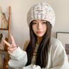 Hat Women's Autumn and Winter New Versatile Wool Hat Warm Ear Protection Windproof Knitted Hat Cold Hat