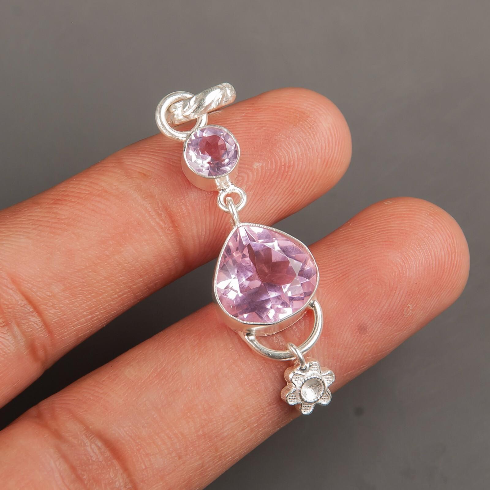 

Морганит Драгоценный камень Ювелирное изделие из стерлингового серебра 925 пробы Женский подарок Подвеска ручной работы 2,00 PP-5-12