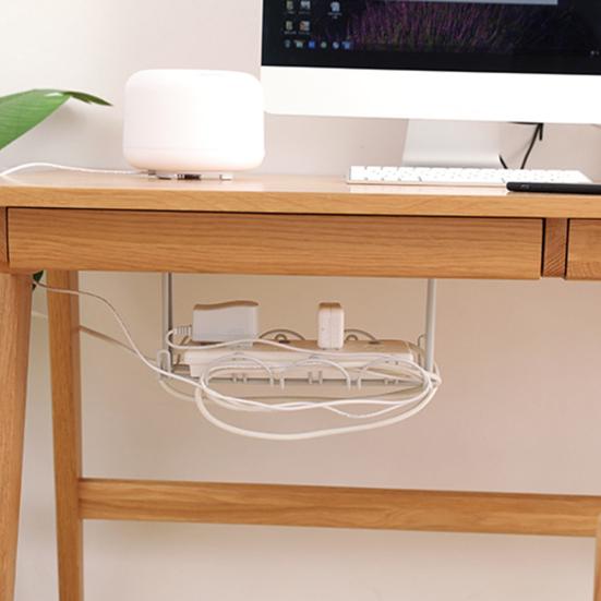 Home Table Bottom Steckdosenhalter Hängeregal Drahtkorb Organizer