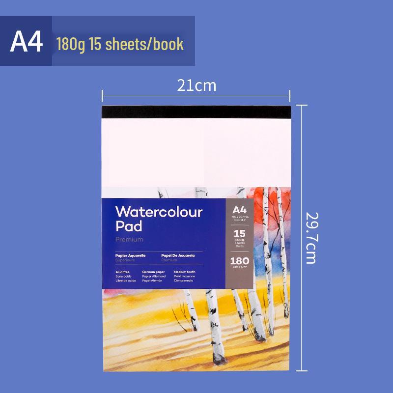 Aquarell-Skizzenbuch, mittlere Körnung, 300g - Perfekt für Schüler und Künstler