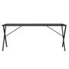 X Shape Dining Table Frame 160 X 80 X 73 Cm Steel