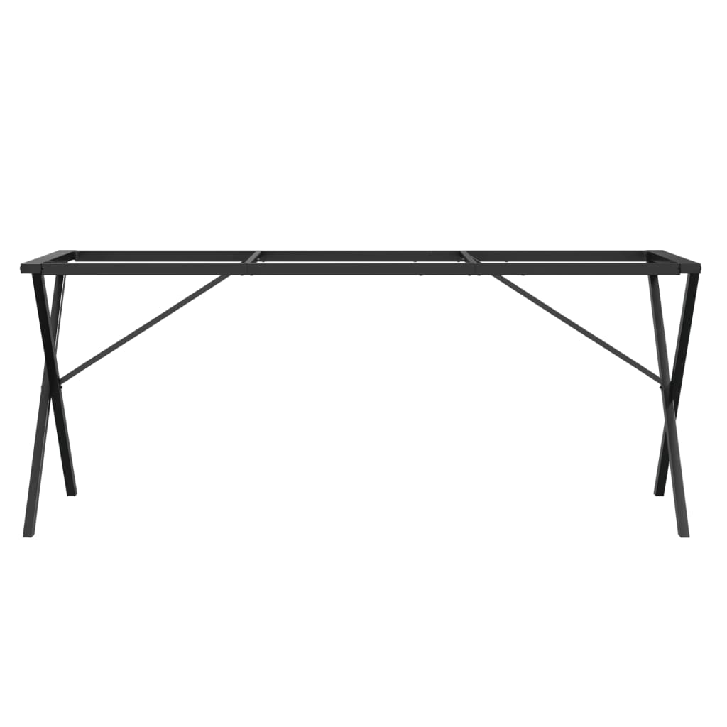 X Shape Dining Table Frame 160 X 80 X 73 Cm Steel
