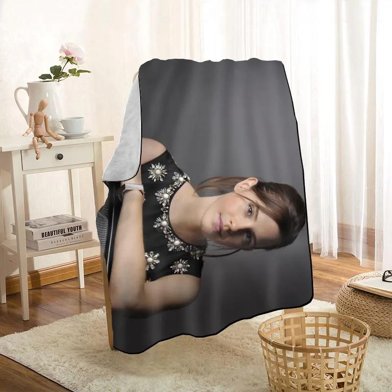 New Arrival Emma Watson Blankets Printing Soft Blanket Throw On Home/Sofa/Bedding Portable Adult Travel Cover Blanket
