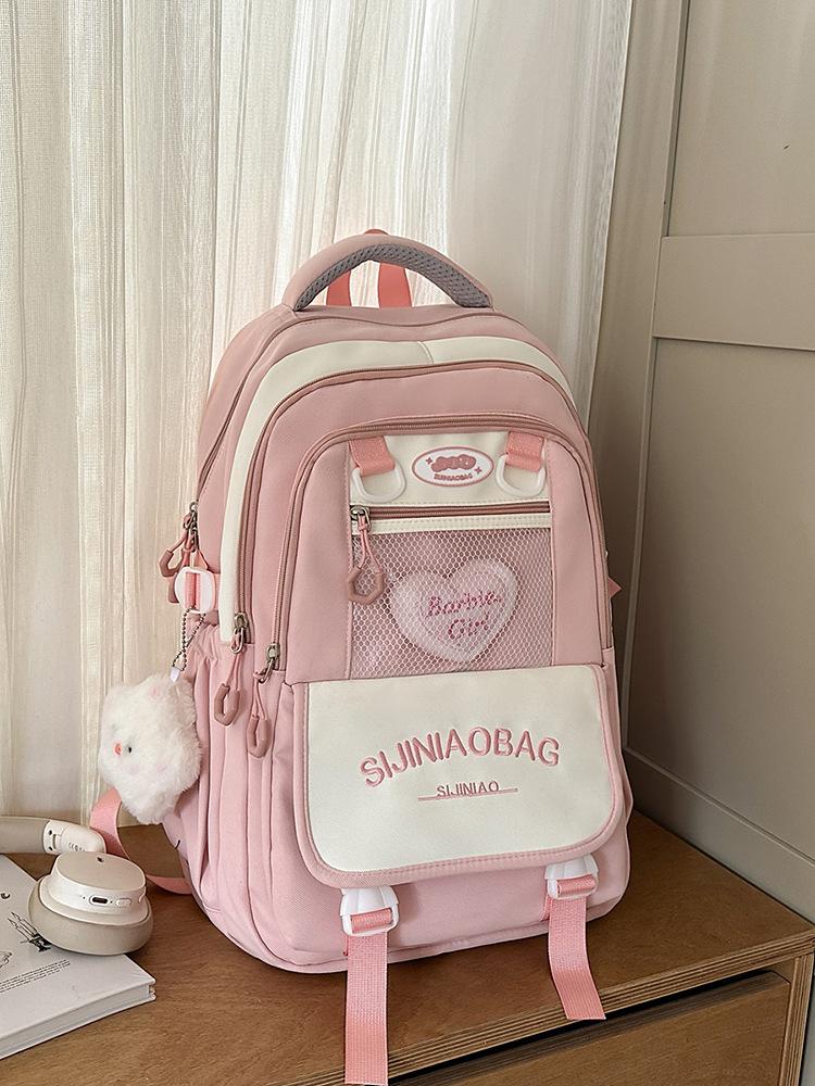Schoolbag schoolbag female ins girl primary school student high school student junior high school student large capacity versatile simple backpack 