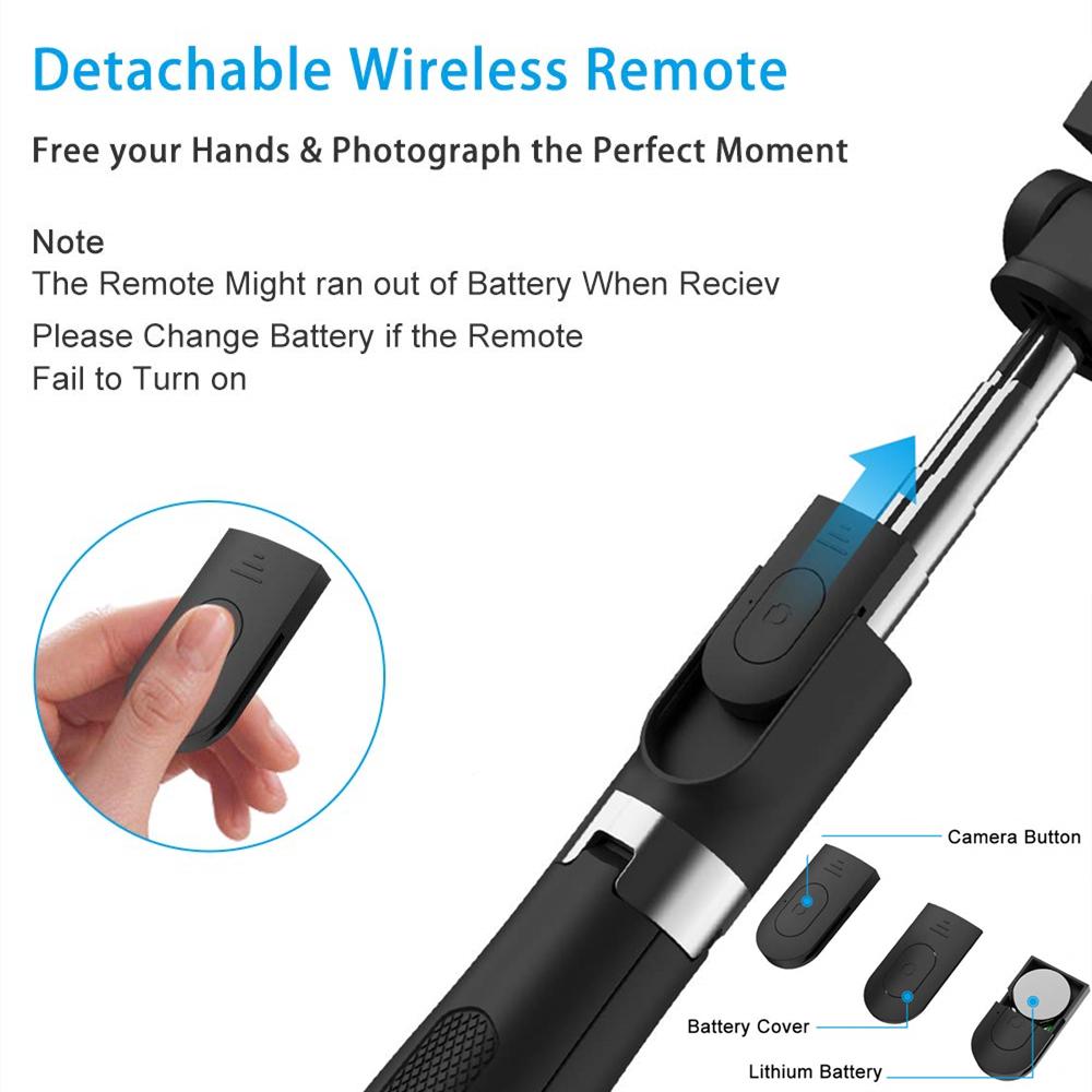 Selfie Stick For Phone Monopod Selfie Stick Tripod For Iphone Phone Smrtphone Stand Pod Tripe Mount Clip With Remote Shutter