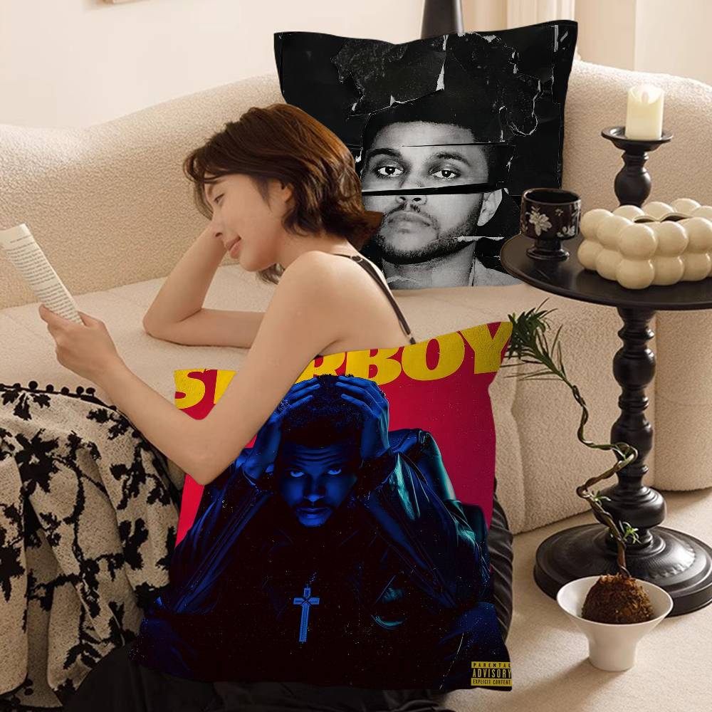Hip Hop Music Hot Album Star The Weeknd Starboy Cushion Cover Pillowcase Upholstery Sofa Throw Pillow Home Decor Pillowcas