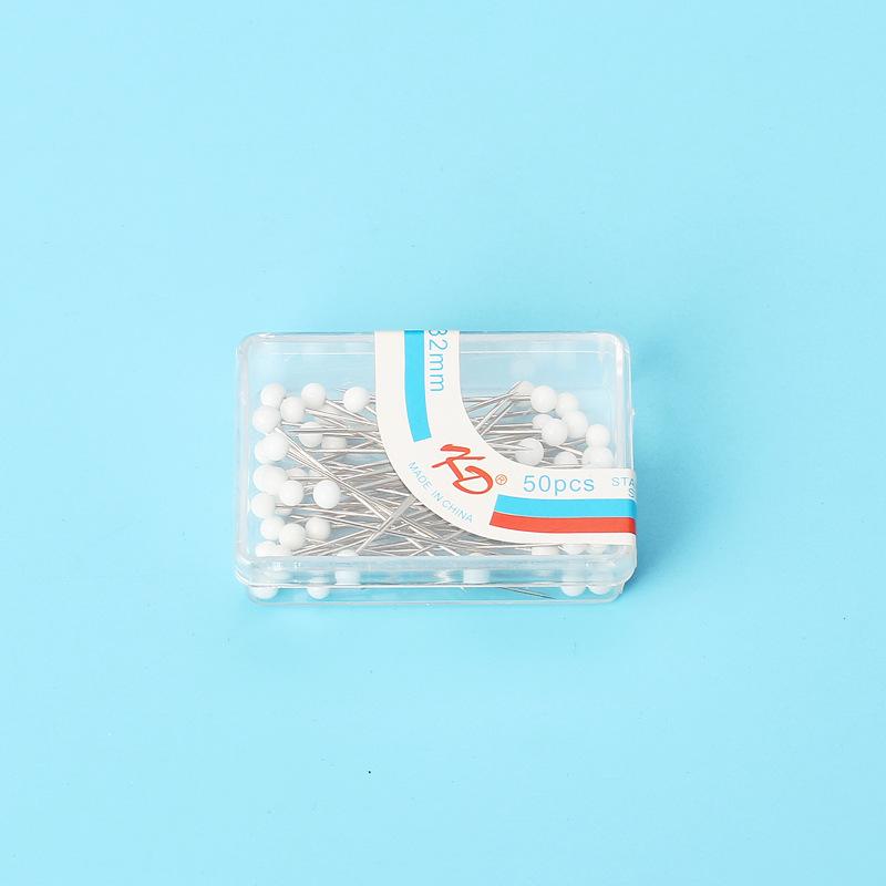 Цвет для самостоятельного изготовления, белый, перламутровая игла, булавка, позиционирующая игла, установочная игла (стеклянная булавка)