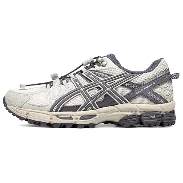 Asics Gel-Kahana 8 Fashion Comfortable Low-Top Casual Trail City Commuting Long-Distance Running Shoes Women Sneaker Gray White 1012B634-101