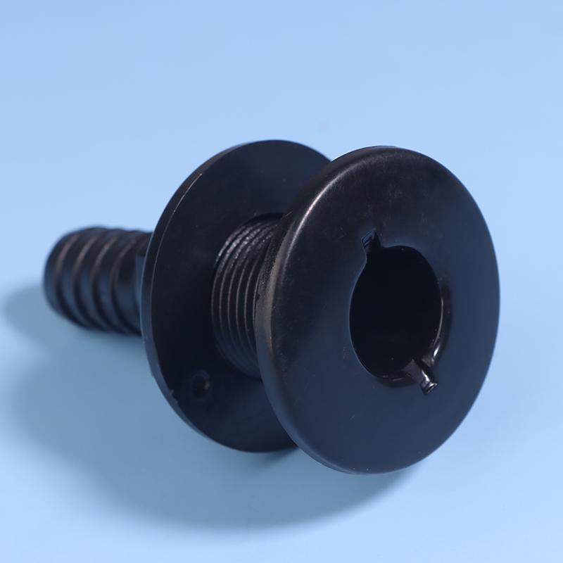 מחבר מעבר גוף לסירה 3/4 אינץ ישר פלסטיק ABS צימוד צינור יציאת ניקוז אביזר פתח ניקוז דרך גוף