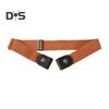 Canvas Lazy Belt Elastic Rubber Band Visible Snap Button Adjustable Slide Buckle Waistband Jeans Pants Accessories
