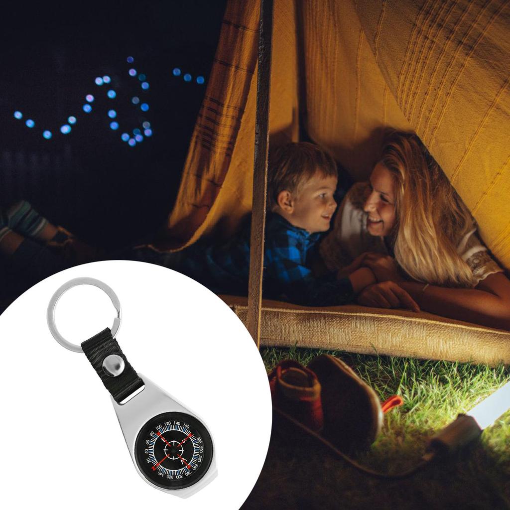 Multifunctional Keychains Compasses Portables Navigation Hiking Equipment for Kids Hiking
