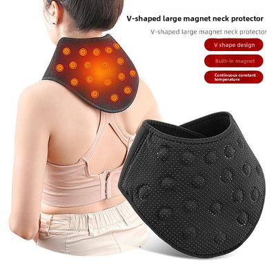 Protection de cou magnétique élargie en forme de V pour l'automne et l'hiver, épaules et nuque dos 19 aimants, protection de cou chaude pour la maison.