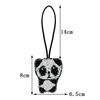 Handmade Rabbit Flower Heart Beaded Patch Key Chain Bag Charming Pendant Hang Lanyard Decoration Diy Clothing Applique Patches