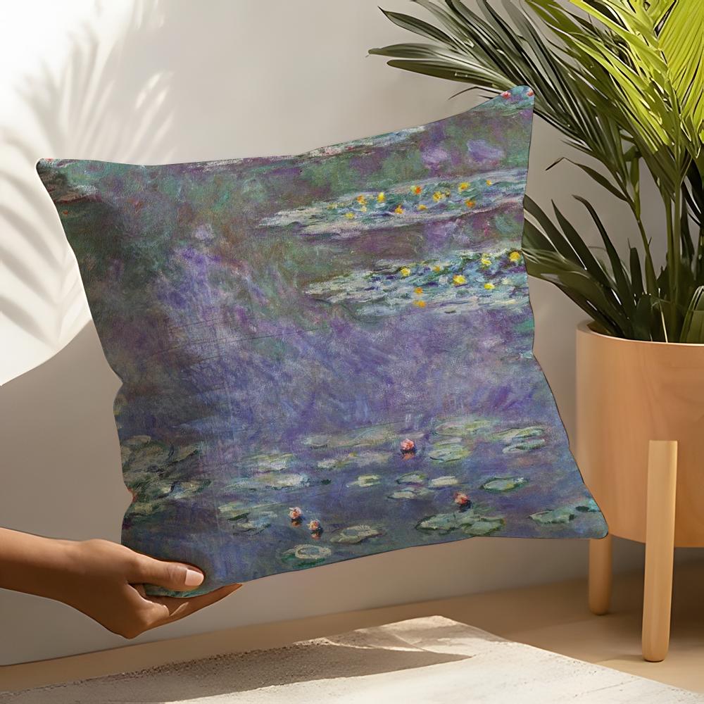 Art style Cclaude Mmonet Pillow Case Home Living Room Decoration Linen Pillow Cases Cushion Cover