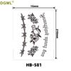 Kirin Lion Fox Totem Flower Tattoo Sticker – Waterproof & Customizable Realistic Design