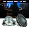 2Pcs 45mm 4Ohm 8W Full Ranges Speaker Stereo Woofer Loudspeaker Round Shape Replacement Loudspeaker Magnetic Speaker