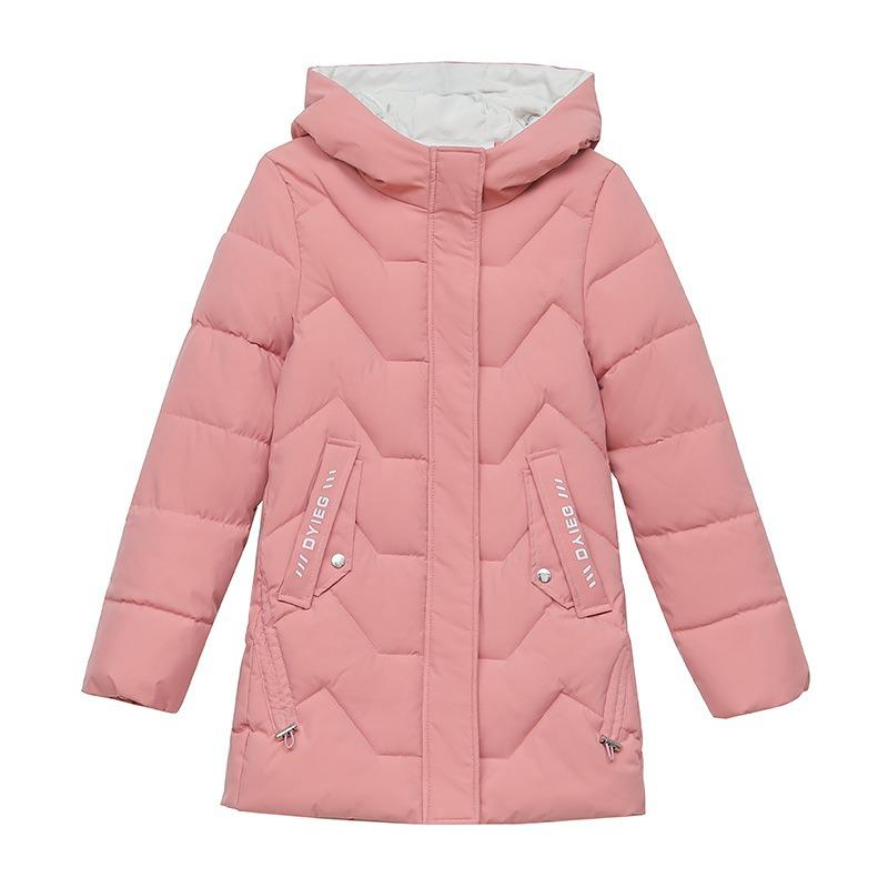 Women Thick Hooded Mid Length Cotton Padded Winter Coat