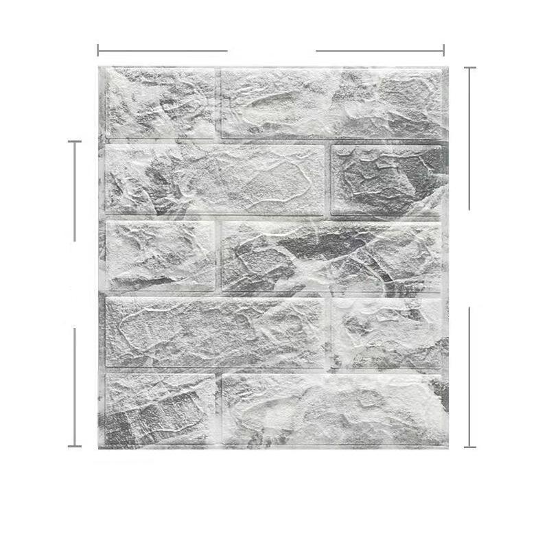 

20 шт. DIY 3D простые наклейки на стену с кирпичным узором, утолщенные, звукоизоляционные, водонепроницаемые, влагостойкие 20pcs