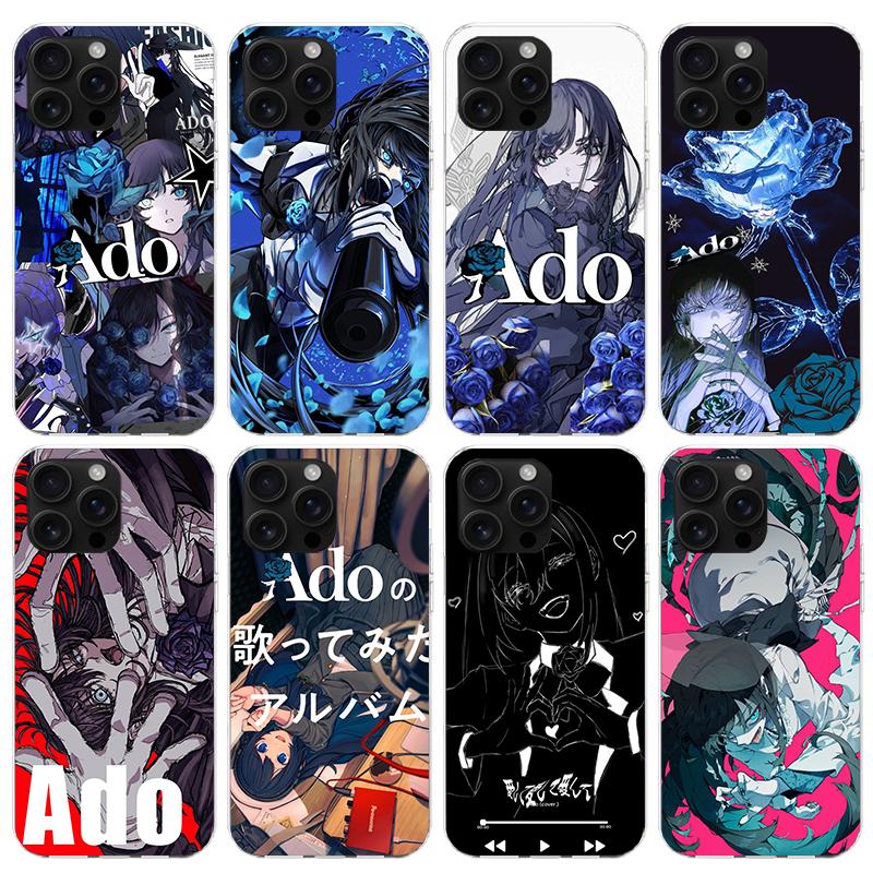 Ado Kyogen X Uta Phone Case For iPhone 17 Air 16 15 Pro Max 14 Plus 13 Mini 12 11 Cover 7 8 SE Silicone Shell Print Fundas 17 Ai