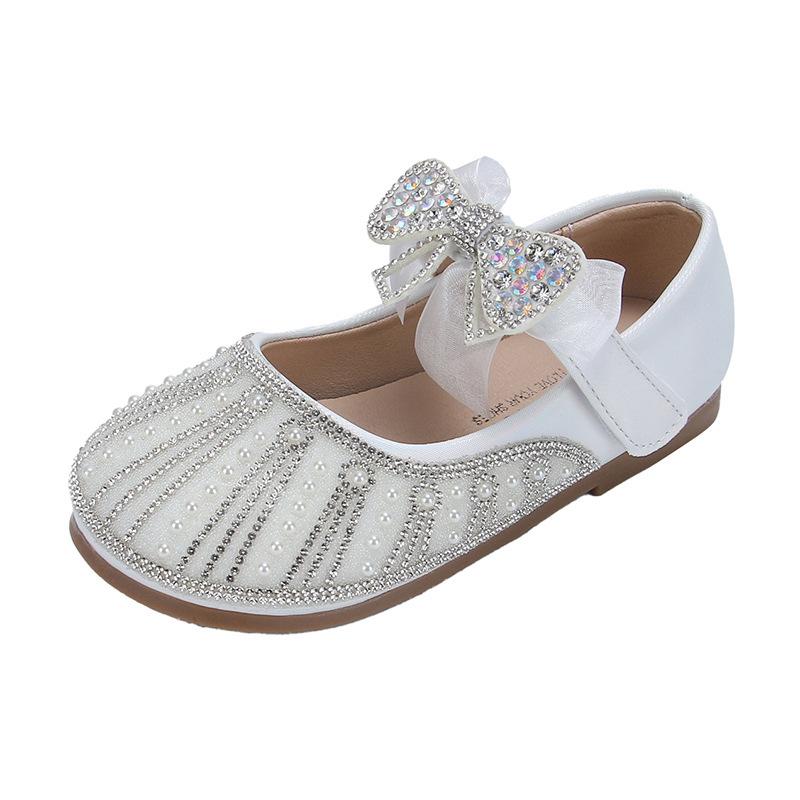 Spring and Autumn Fashion Star Rhinestone Bowknot Girls Beautiful Sandals