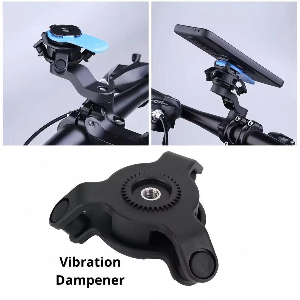 Motorcycle & Bicycle Phone Holder with Shock Absorption for Navigation