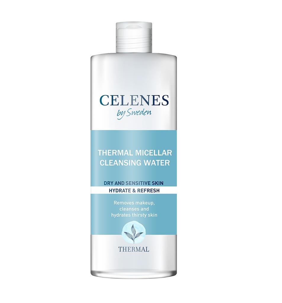 Eau micellaire thermale pour peau sèche et sensible Celenes 250 ml
